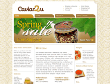 Tablet Screenshot of caviar2u.com